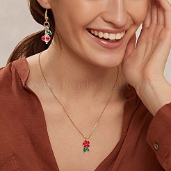 80шт 4 стиля светлые позолоченные подвески из сплава с эмалью&nbsp;ENAM-SZ0004-37