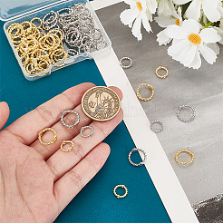 80шт 4 цвета латунные рамки для бусин FIND-PH0021-29