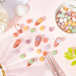 100 шт. светящиеся непрозрачные смоляные декодированные кабошоны&nbsp;MRMJ-SP0001-29