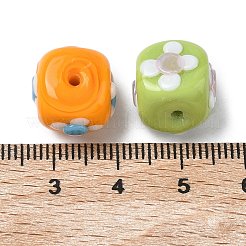 Эмалевые бусины ручной работы в технике лэмпворк&nbsp;LAMP-Z020-07