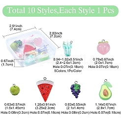 10 стиль подвесок из непрозрачной смолы&nbsp;RESI-YW0001-77