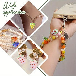 20 шт. бугорчатые бусины ручной работы в технике лэмпворк&nbsp;LAMP-YW0001-81