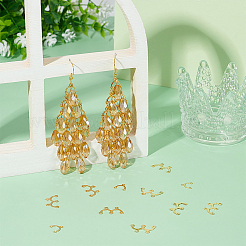 100 шт. 2 стиля 201 нержавеющая сталь радужная люстра компоненты соединения STAS-UN0061-31