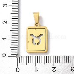 Подвески из нержавеющей стали 304 с изображением двенадцати созвездий STAS-S152-02G-B