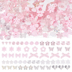 100 г прозрачных и непрозрачных акриловых бусин TACR-TA0001-57E