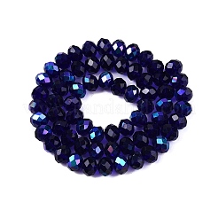 Стеклянные бусины с гальваническим покрытием &nbsp;EGLA-A044-T8mm-L06