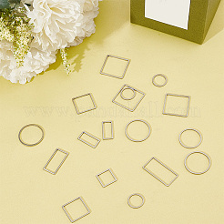 Набор для самостоятельного изготовления геометрических сережек-подвесок из нержавеющей стали 304 DIY-DR0001-36