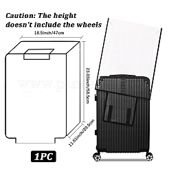 Прозрачный чехол для багажа из ПВХ&nbsp;AJEW-WH20080-52E