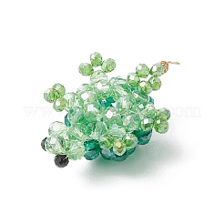 3d подвески из гальванического стекла с бисером в виде черепахи&nbsp;PALLOY-MZ00674-04