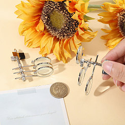 2 шт. портативное увеличительное стекло с прищепкой&nbsp;AJEW-CA0005-33