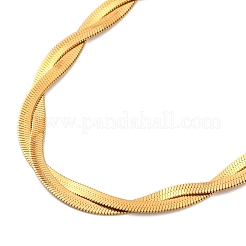 Ионное покрытие (ip) 304 нержавеющая сталь змеиные цепи ожерелья NJEW-M075-02A-G