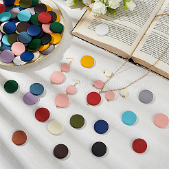 150шт 15 цвета окрашенные бусины из натурального дерева WOOD-PH0003-36