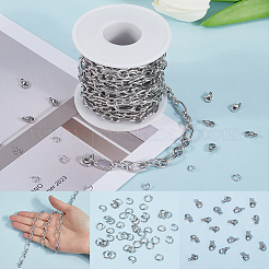 Цепи Figaro из нержавеющей стали 304 FIND-SC0012-50C-P