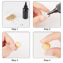 Латунные соединительные колечки KK-BC0005-21G