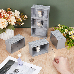 Прямоугольная акриловая витрина для минифигурок ODIS-WH0025-223A