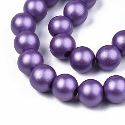 Расписные бусины из натурального дерева WOOD-S053-58F