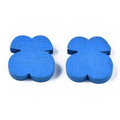 6 стиль напечатанных натуральных деревянных бусин WOOD-S055-33