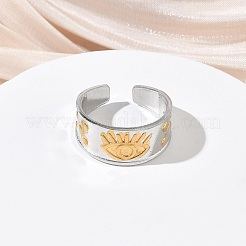 Открытые кольца манжеты из нержавеющей стали 304&nbsp;RJEW-Z121-02GP-05