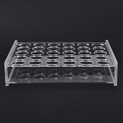 (распродажа дефектных изделий: поврежденные углы) акриловые многоцелевые колориметрические цилиндрические стойки для демонстрации трубок&nbsp;AJEW-XCP0003-05