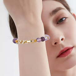 6 шт. 3-х цветные латунные раскладывающиеся застежки ZIRC-BBC0002-69