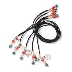 5 шт. 5 стиля закладок из искусственной замши с рождественской тематикой AJEW-TA00043