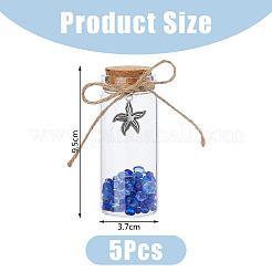 Стеклянные бусины в украшениях для витрины прозрачных стеклянных бутылок AJEW-AB00172