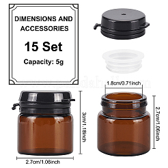 Стеклянная переносная банка для крема MRMJ-WH0064-48A