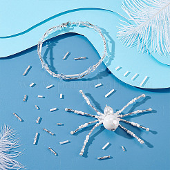 1920 шт. 8 вида стеклянных витых бусин SEED-GA0001-02