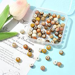 68шт 9 цвета фарфоровые бусины ручной работы PORC-FS0001-23B