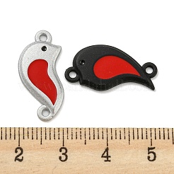 Окрашенные распылением подвески из сплава в форме сердца для пары PALLOY-K018-02