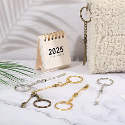 6 шт. 6 стиля сплава вилка/нож keychian&nbsp;KEYC-CA0001-57