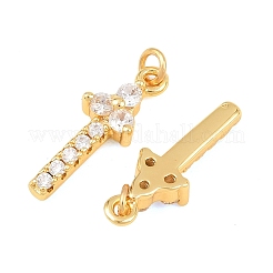 Латунные микро проложить кубического циркония подвески&nbsp;KK-F927-02G