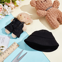 1 шт. брюки на подтяжках из хлопка и искусственной кожи и 1 шт. тканевая панама для аксессуаров для кукол&nbsp;DOLL-WR0001-05B