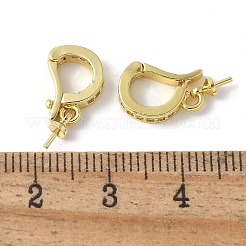 Латунные микропроволочные кубические циркониевые подвески KK-D324-05G