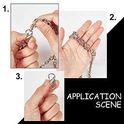 8 шт. двухзамковый карабин из алюминиевого сплава с S-образным крючком FIND-WR0007-80