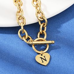 Браслеты с подвесками из нержавеющей стали 304 золотистого цвета&nbsp;LS-NJEW-K284-01G-N