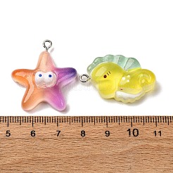 Подвески из прозрачной смолы на тему океана RESI-A046-04