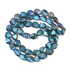 Стеклянные бусины с гальваническим покрытием  EGLA-C009-01A-FR06