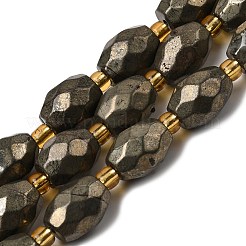 Природного пирита бисер нитей&nbsp;G-Z131-F01-01