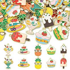 40шт 10 стиля подвески из сплава с эмалью&nbsp;ENAM-CJ0003-95