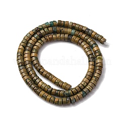 Нити бусин из натурального камня вердит G-L624-I11-2x4mm