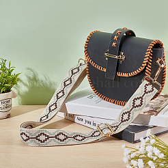 Регулируемый ремешок для сумки из хлопка с узором в виде ромбов FIND-WH0092-45