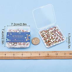 80шт 2 цвета сплава эмалевые подвески&nbsp;FIND-SC0002-95