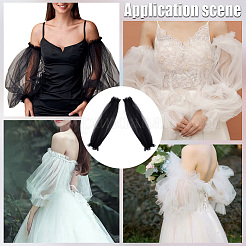 Кружевные рукава из полиэстера&nbsp;AJEW-WH20001-38B-02