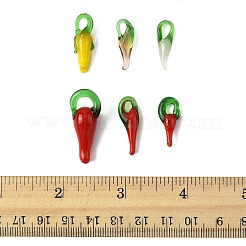 60 шт. 6 стиля подвески ручной работы в технике лэмпворк на осеннюю тематику LAMP-FS0001-48