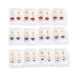 Затычки для ушей от сглаза из нержавеющей стали 304 EJEW-H105-12