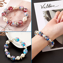 Бусы лэмпворк ручной работы LAMP-CD0001-07