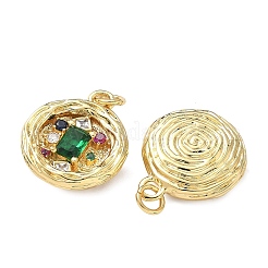 Латунные микро проложить кубического циркония подвески&nbsp;KK-F930-24B-G