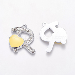 Цинк подвески Rhinestone сплава&nbsp;BSEA020-2