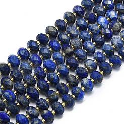 Нитки бусины из натурального ляписа-лазури G-P573-A44-01